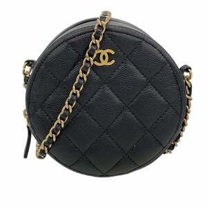 Chanel Matelassé Chain Shoulder Bag, Caviar Leather, Black, Women's, P2862852